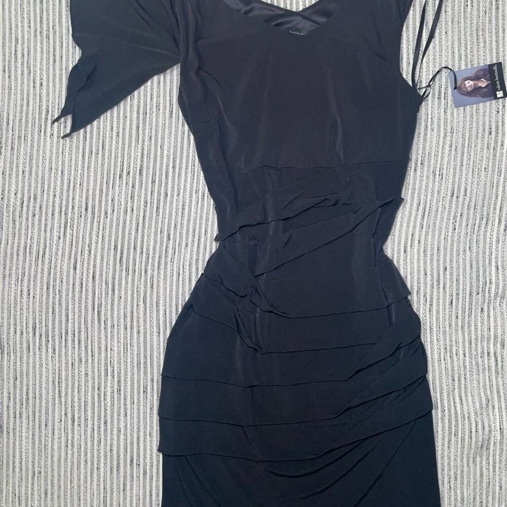 Valerie-bertinelli Women's Black and Navy Dress